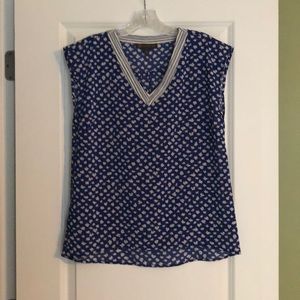 The Limited Outback Red Royal Blue and White Top